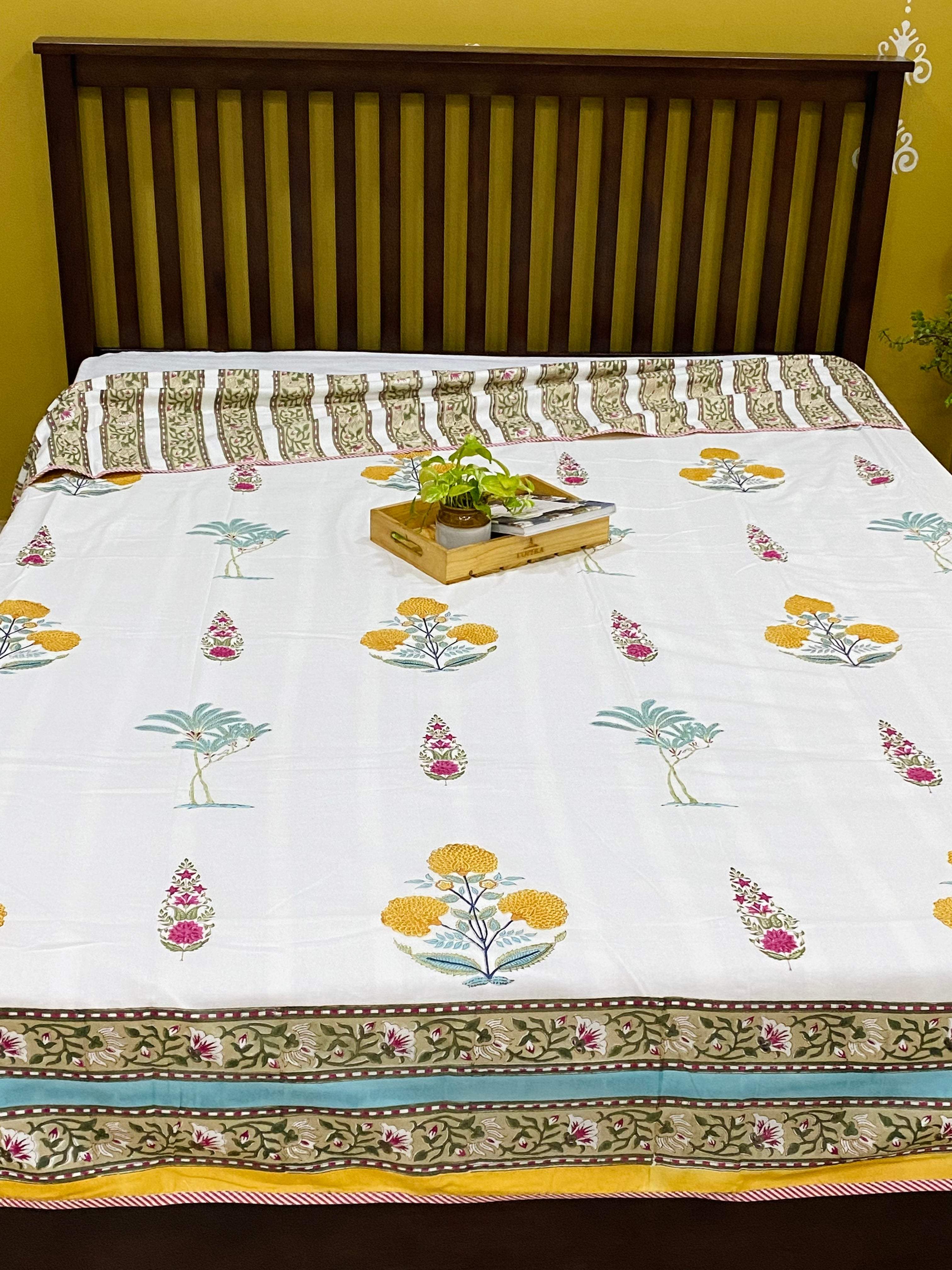 Blockprint Cotton Dohar- Double Size (90*108 inches)