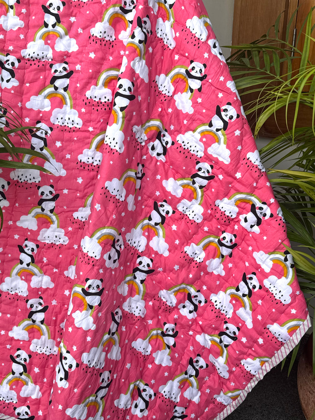 Pink Panda Kids Quilt