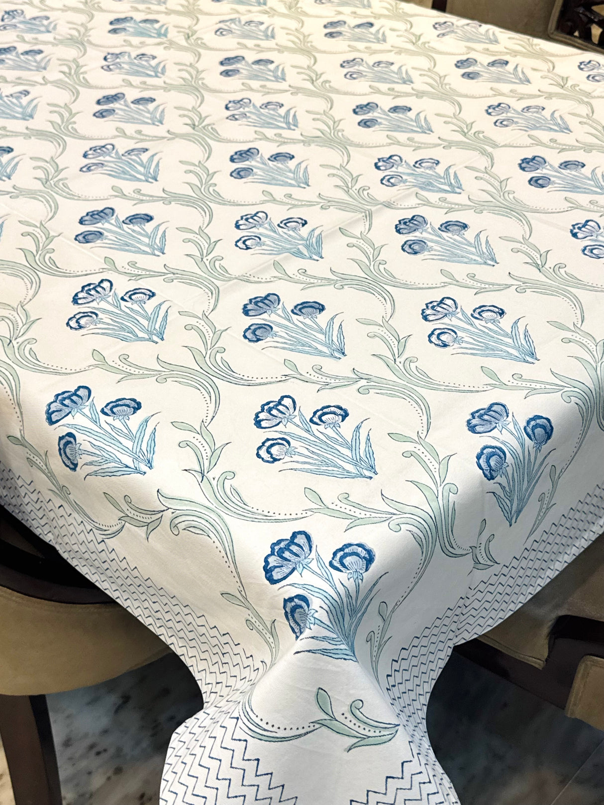 Blockprint Table Cloth 6 Seater (90*60 inches)