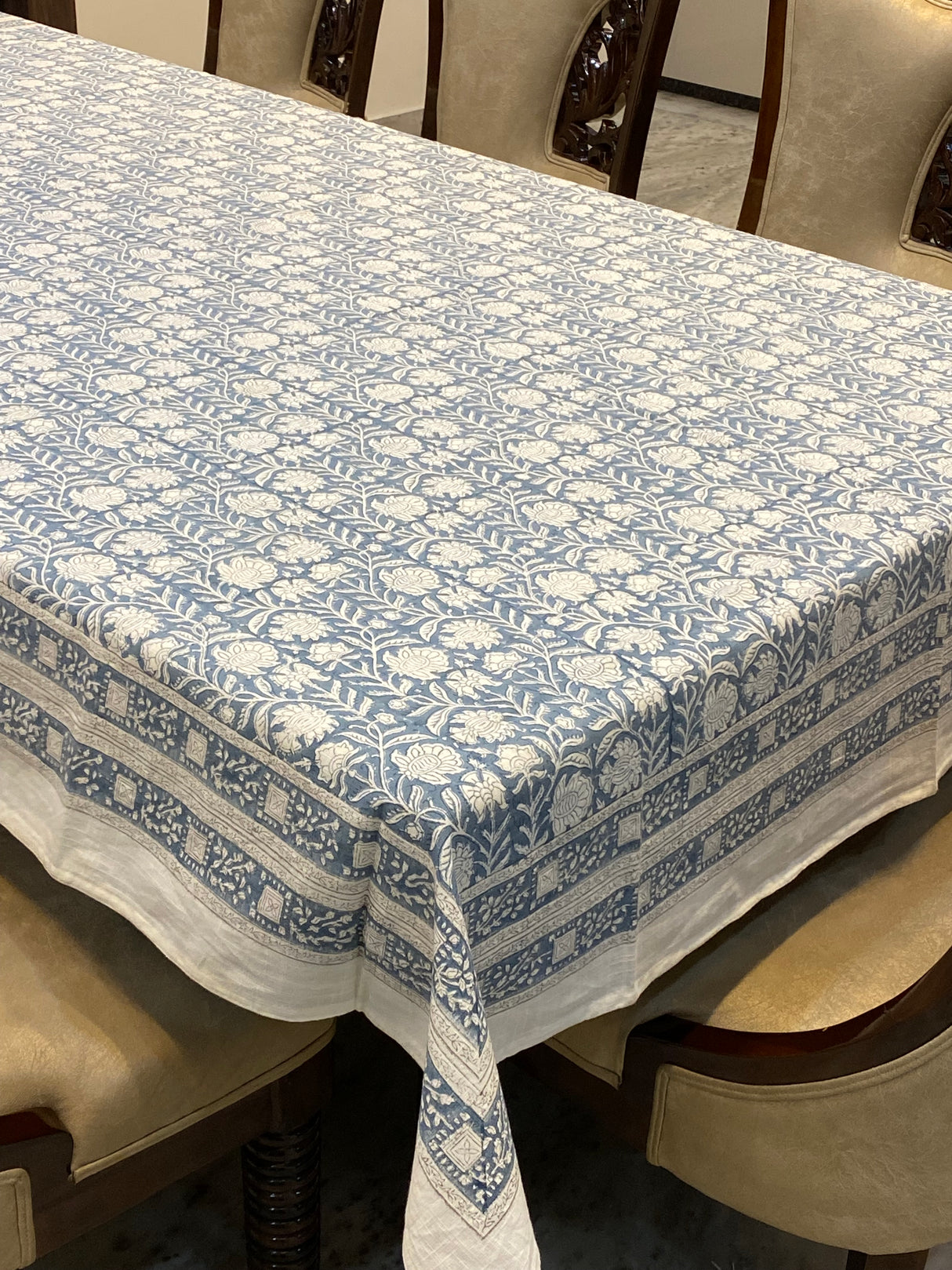 Blockprint Table Cloth 4 Seater (60*60 inches)