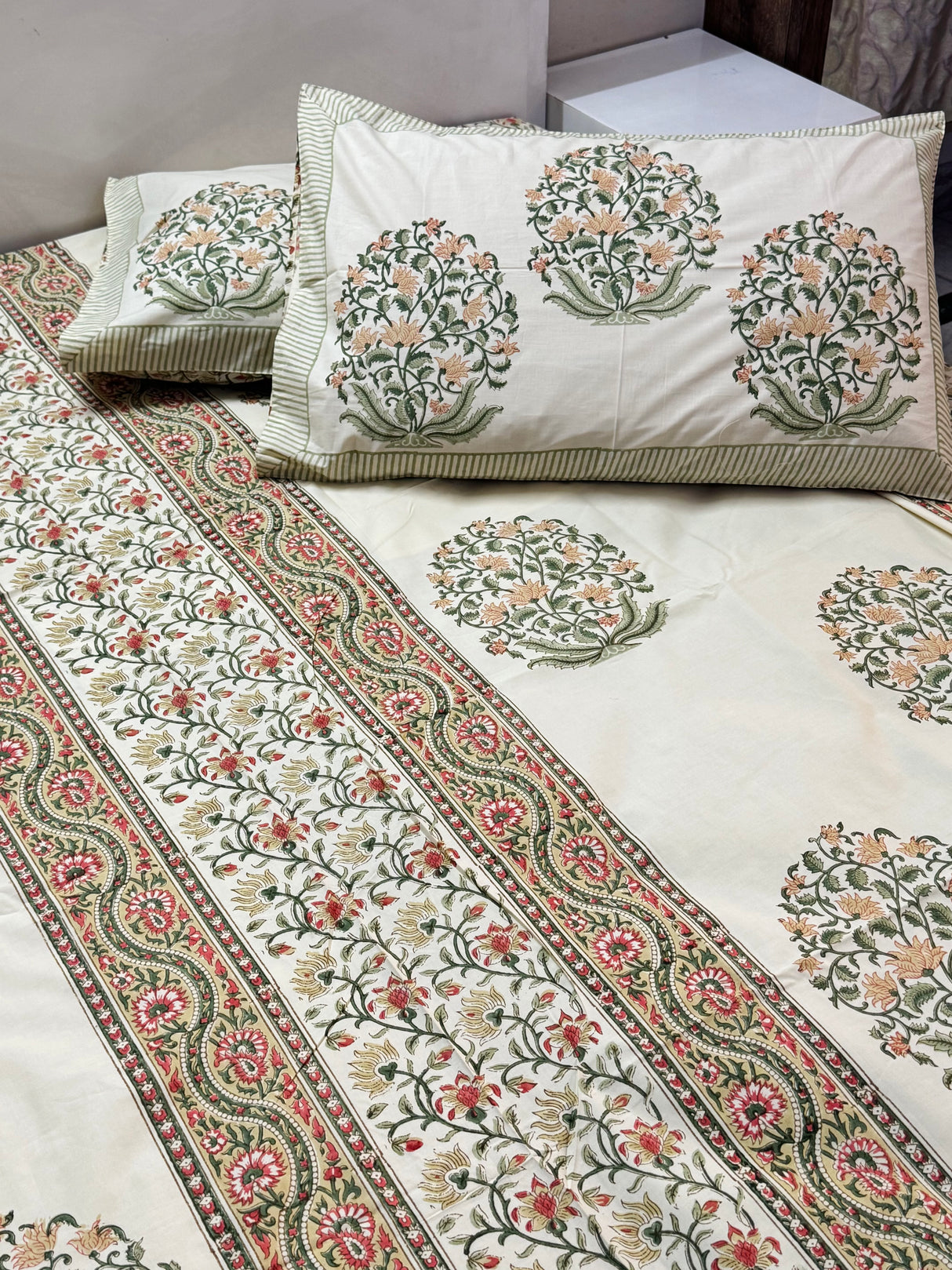 Blockprint Cotton Bedsheet