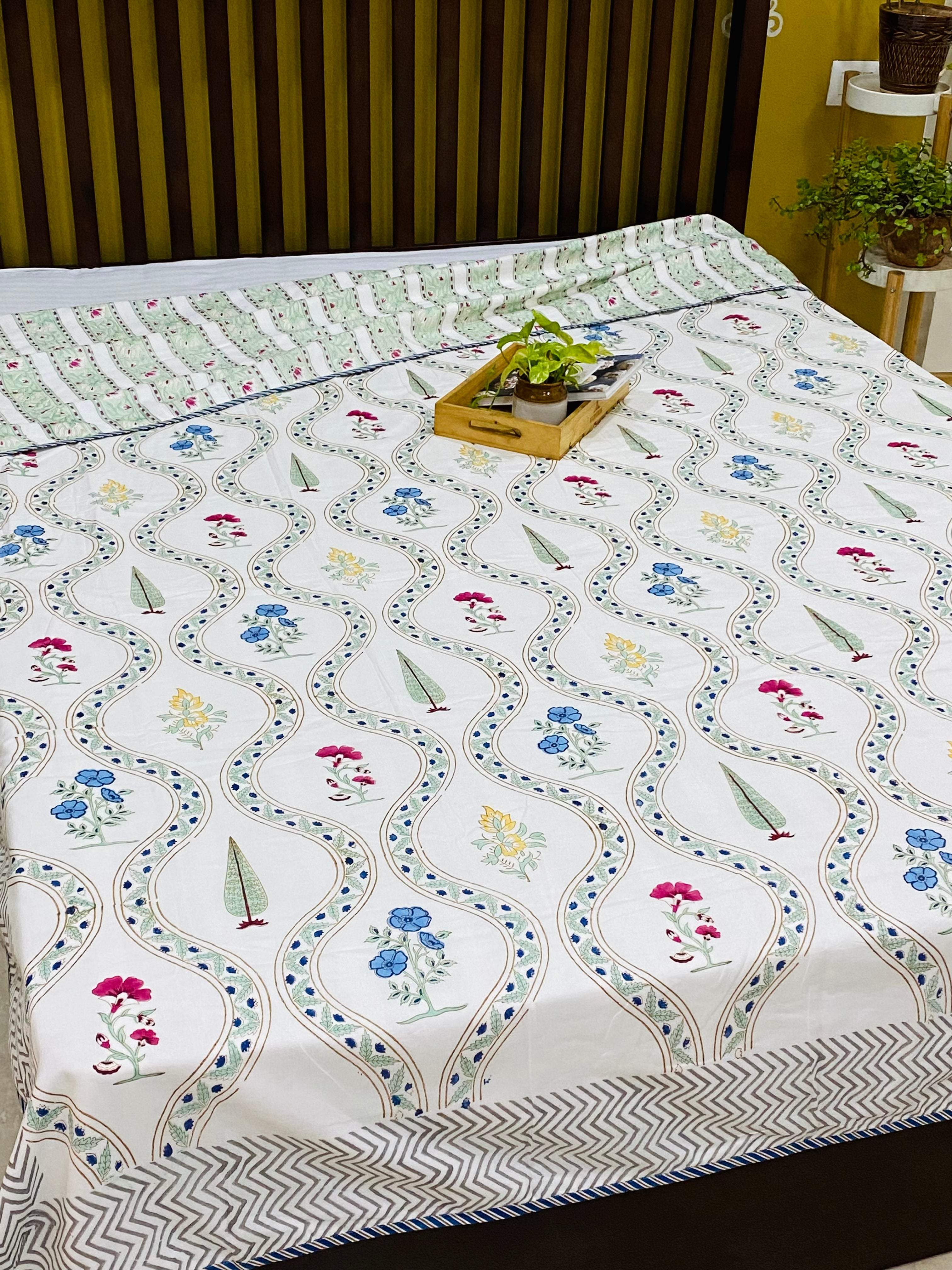 Blockprint Cotton Dohar- Double Size (90*108 inches)