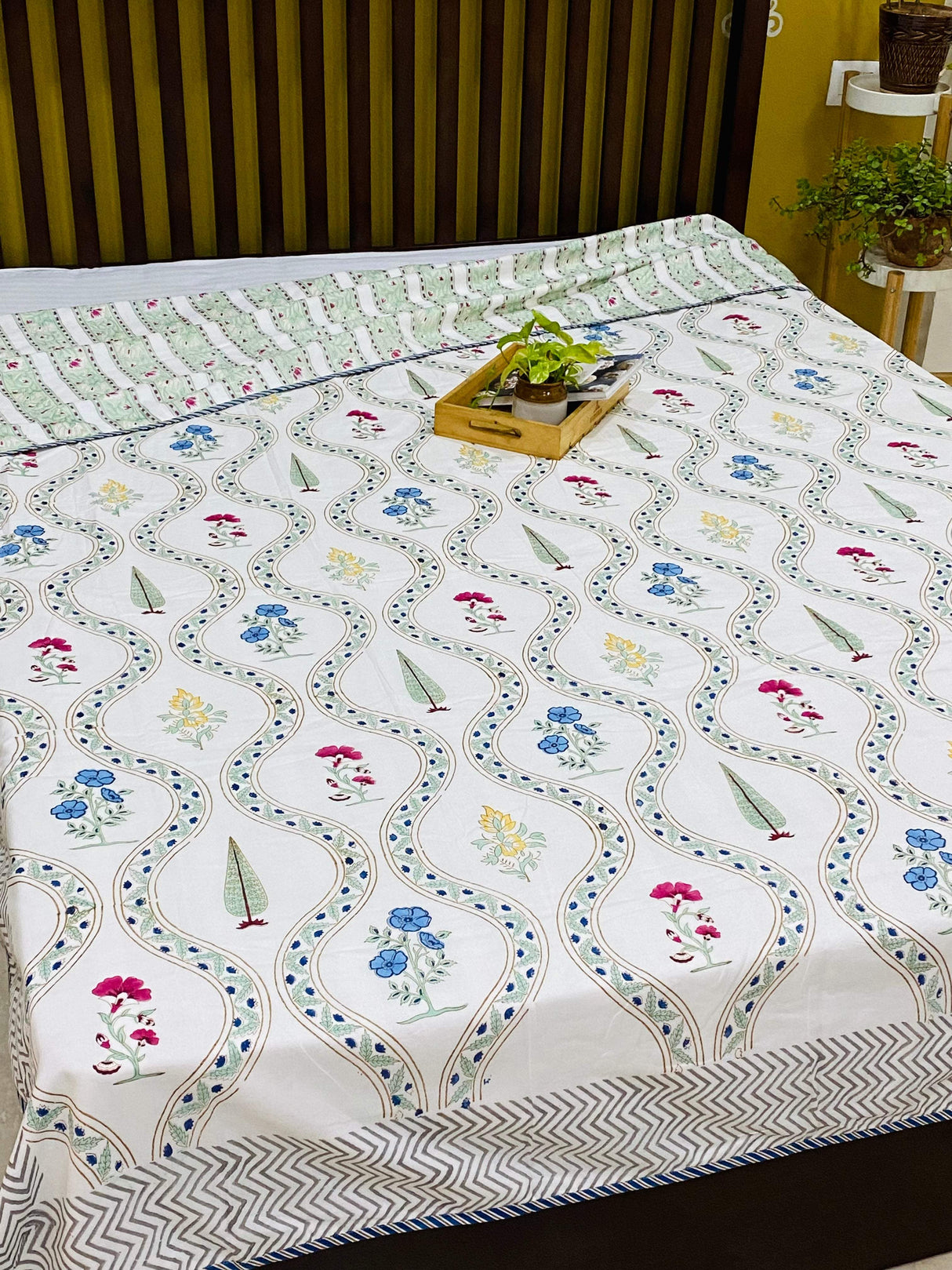Blockprint Cotton Dohar