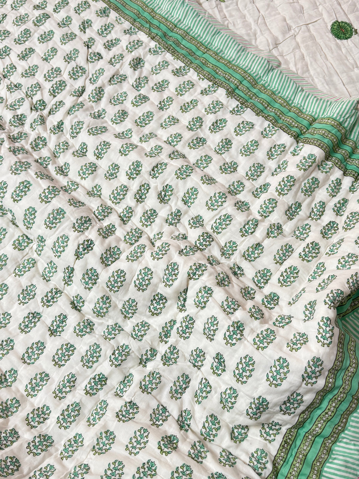 Blockprint Bedsheet & Quilt Set