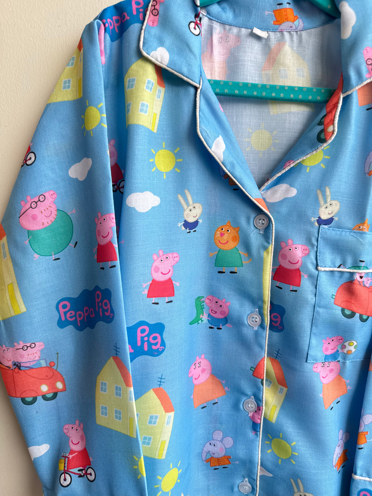 Blue Peppa Pig Family Kids Night Suit Set