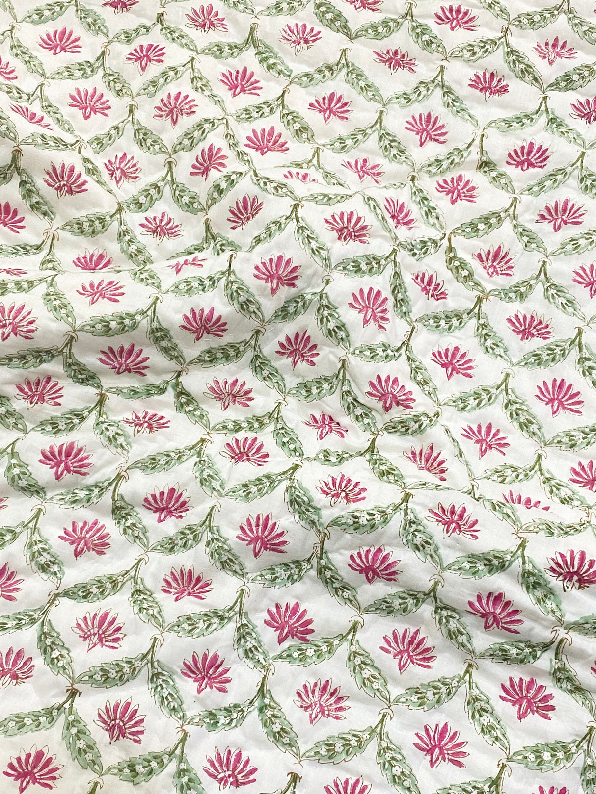 HandBlock Printed Mulmul Reversible Quilt