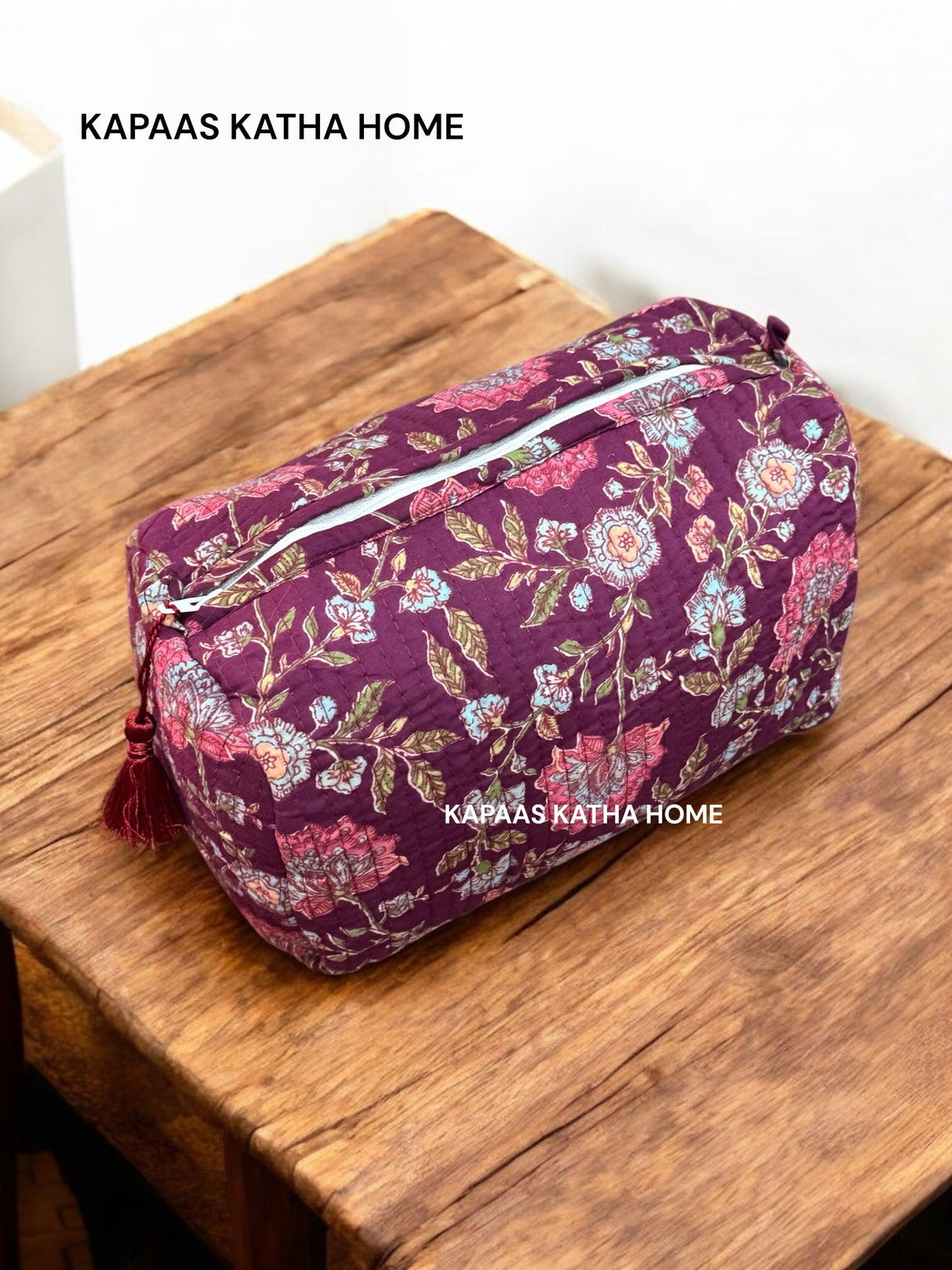 Sanganeri Print LARGE Pouch