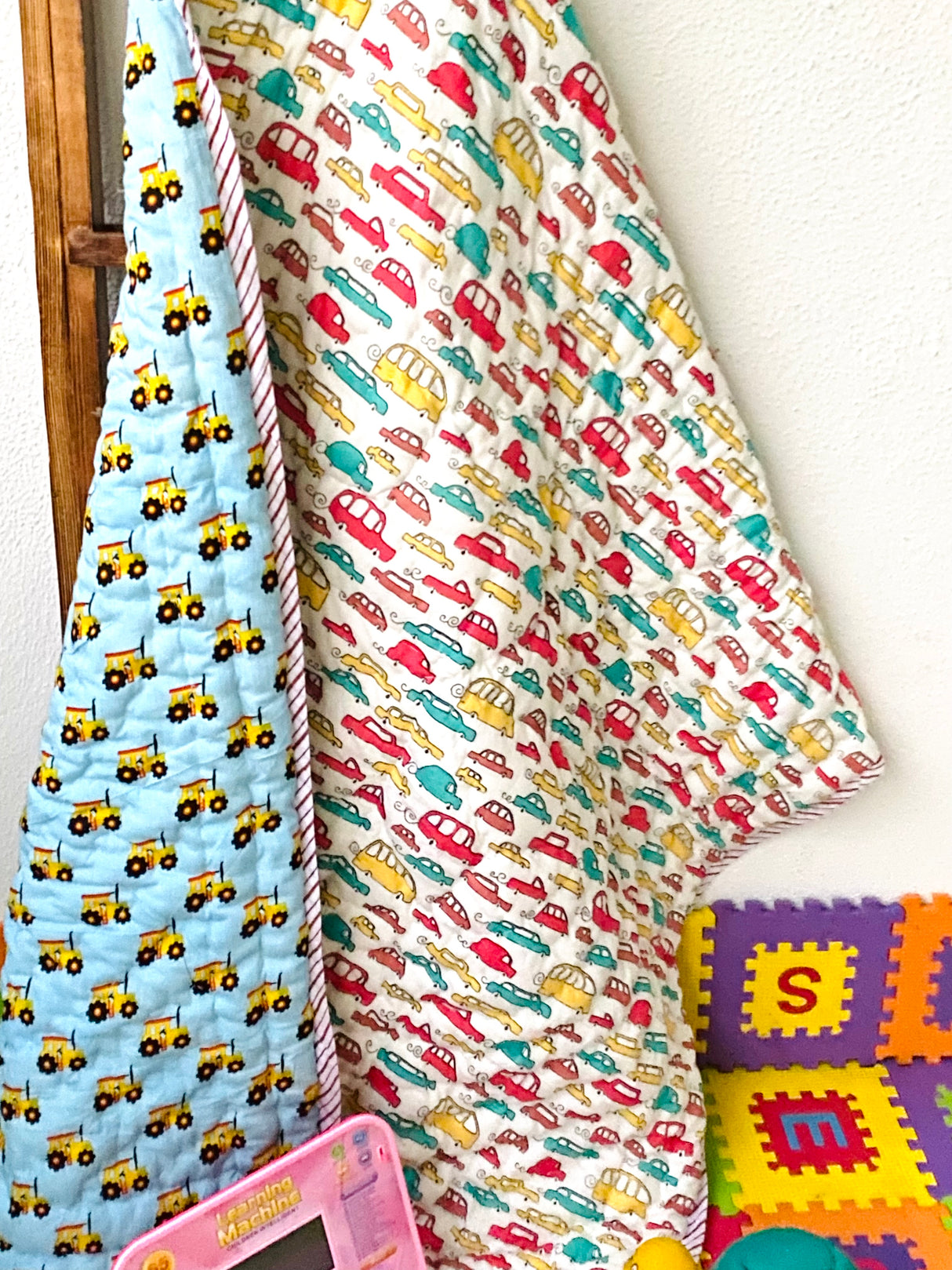 Car Tractor Kids Quilt