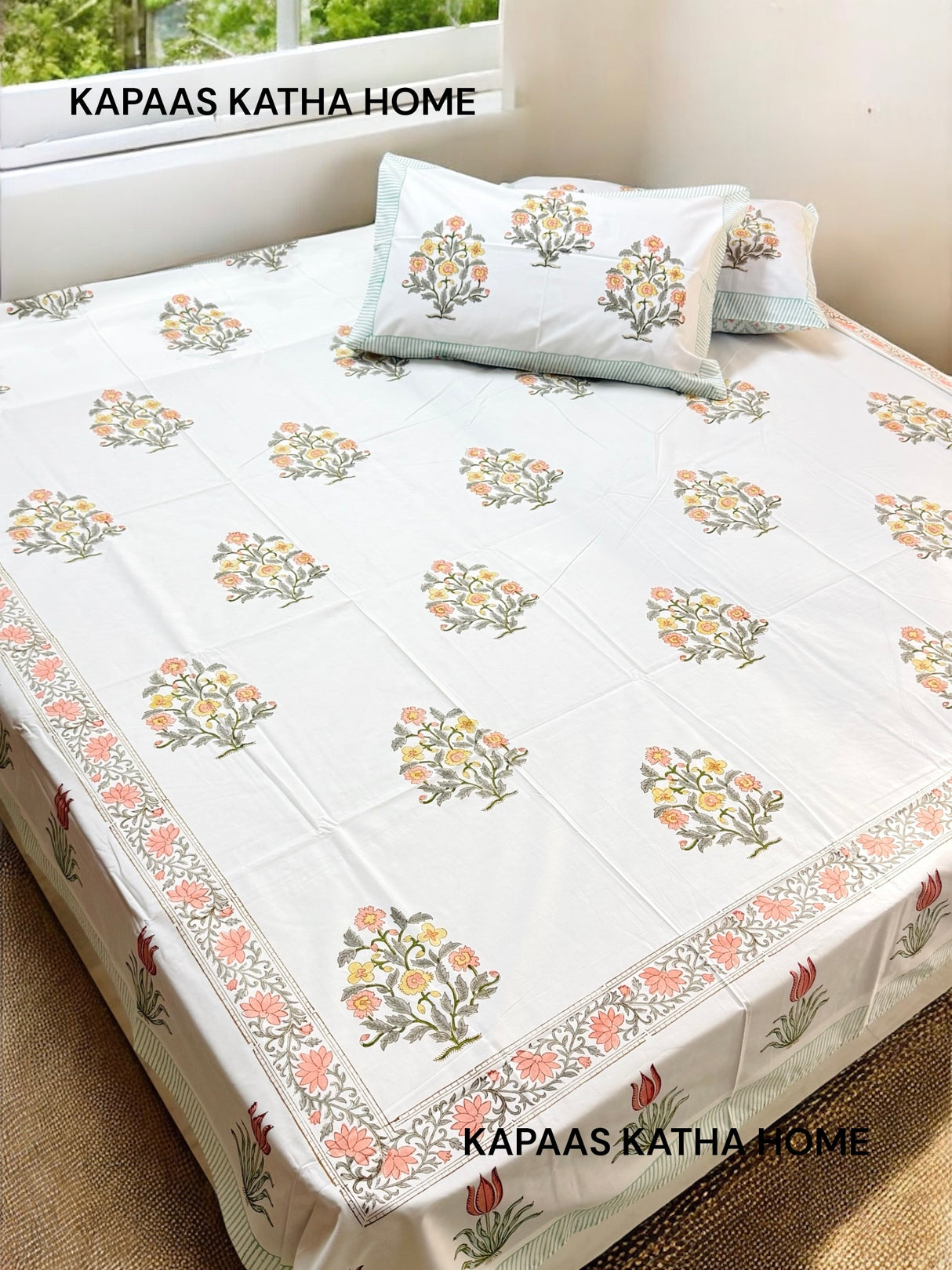 Blockprint Cotton Bedsheet