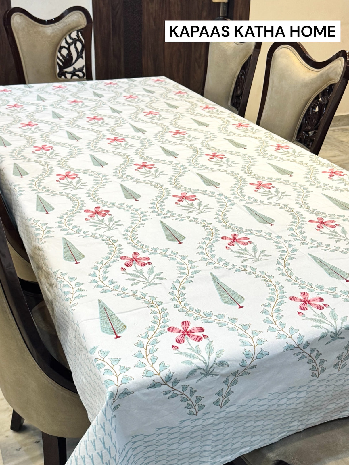 Blockprint Table Cloth 8 Seater (108*60 inches)