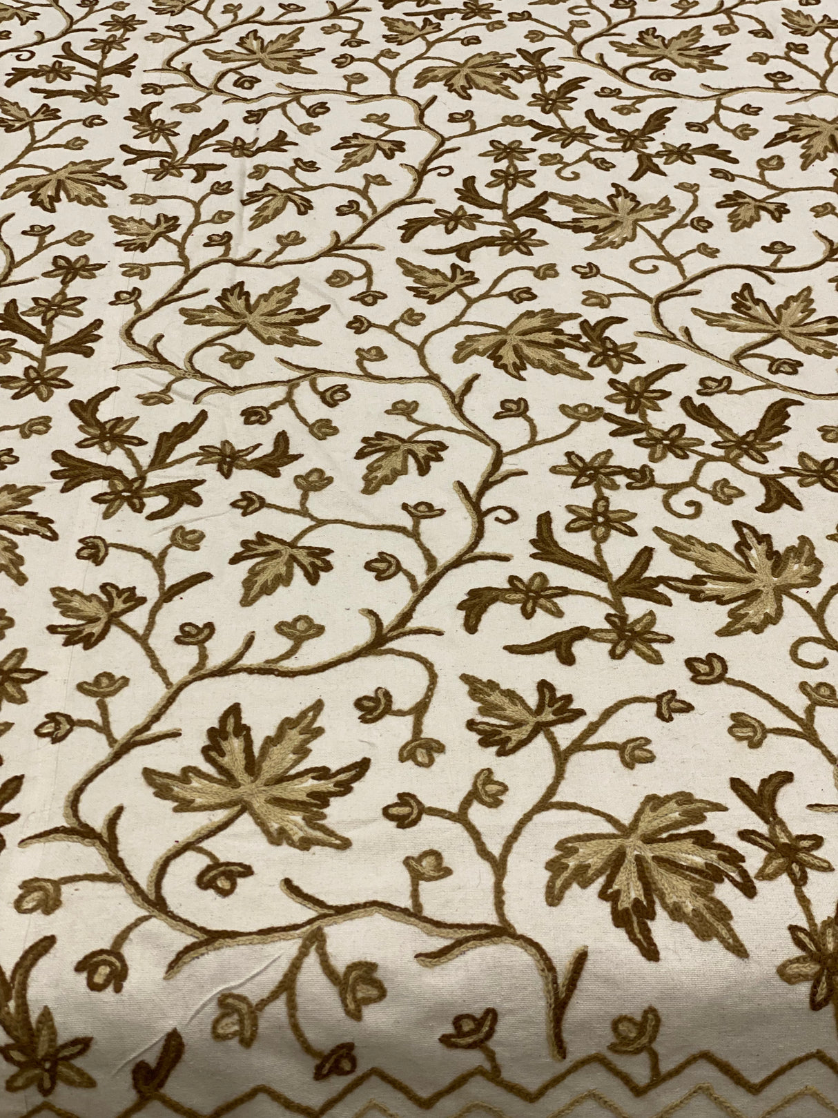 Kashmiri Embroidery Cotton Bedcover
