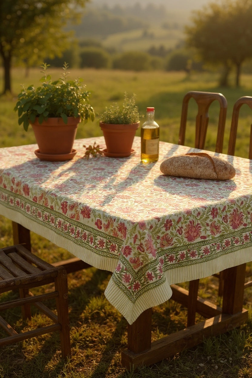Blockprint Table Cloth 8 Seater (108*60 inches)