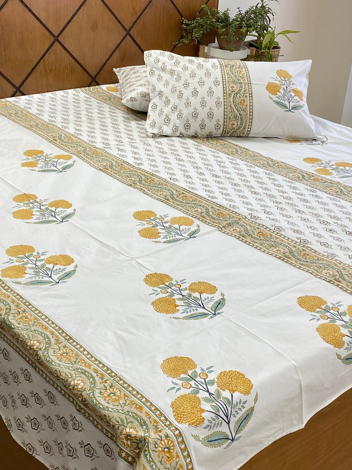 Blockprint Cotton Bedsheet