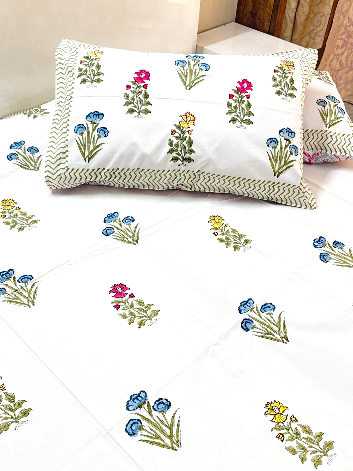 Blockprint Cotton Bedsheet