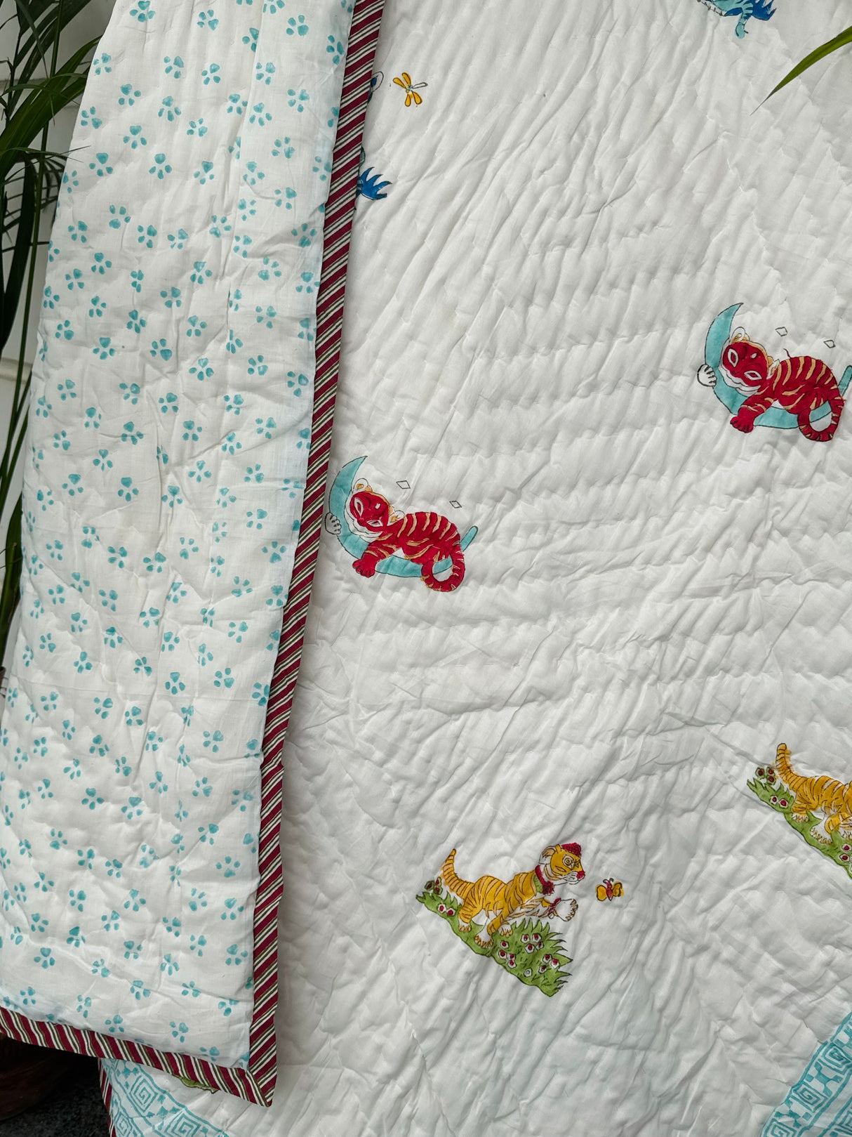 Tiger Quilt Blockprint Quilt