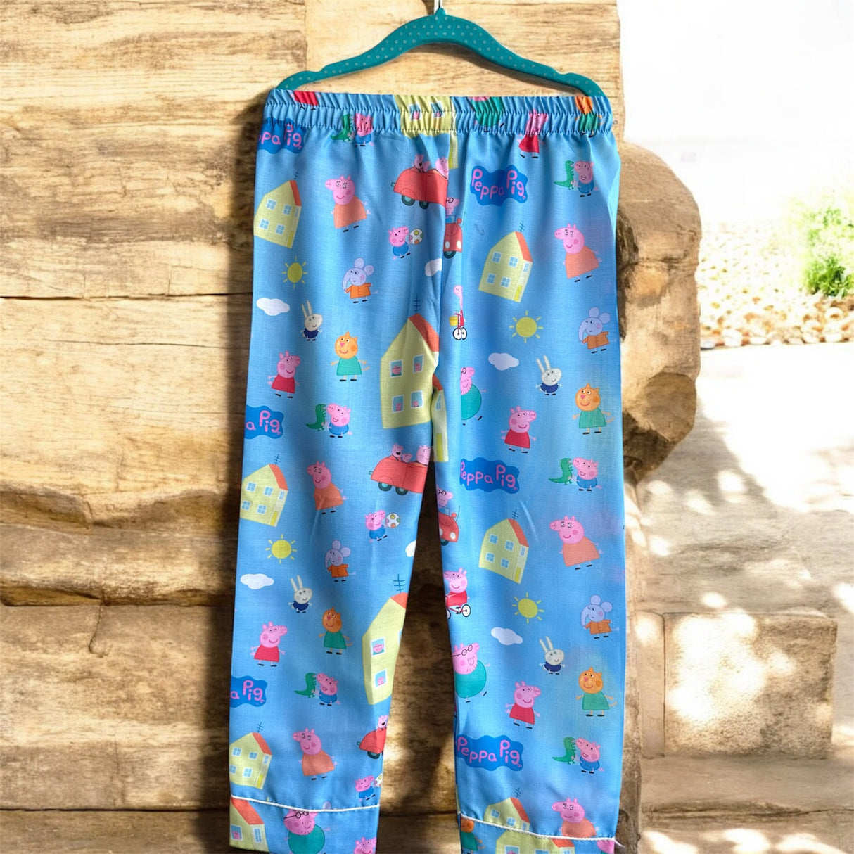 Blue Peppa Pig Family Kids Night Suit Set
