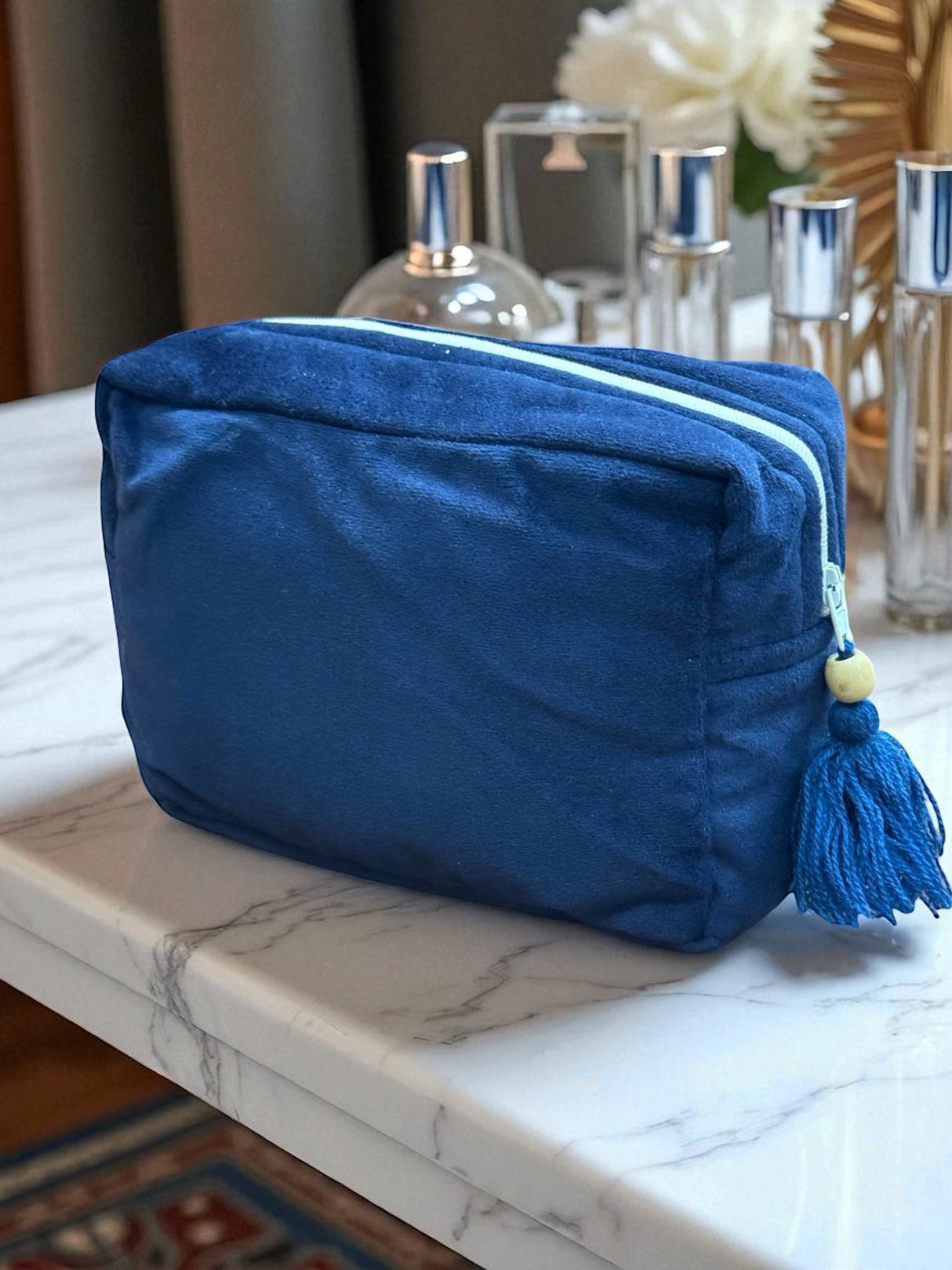 Velvet Quilted Multipurpose Pouch