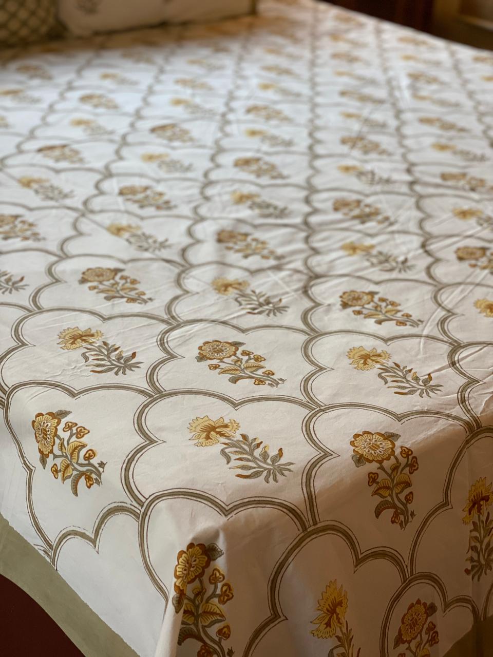 Blockprint Cotton Bedsheet