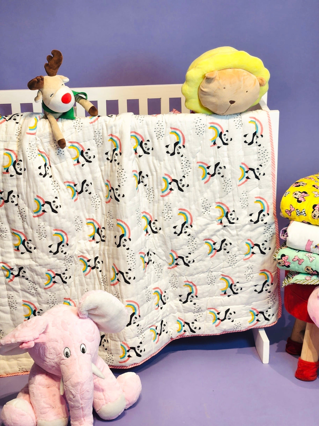 Yellow Panda Kids Quilt