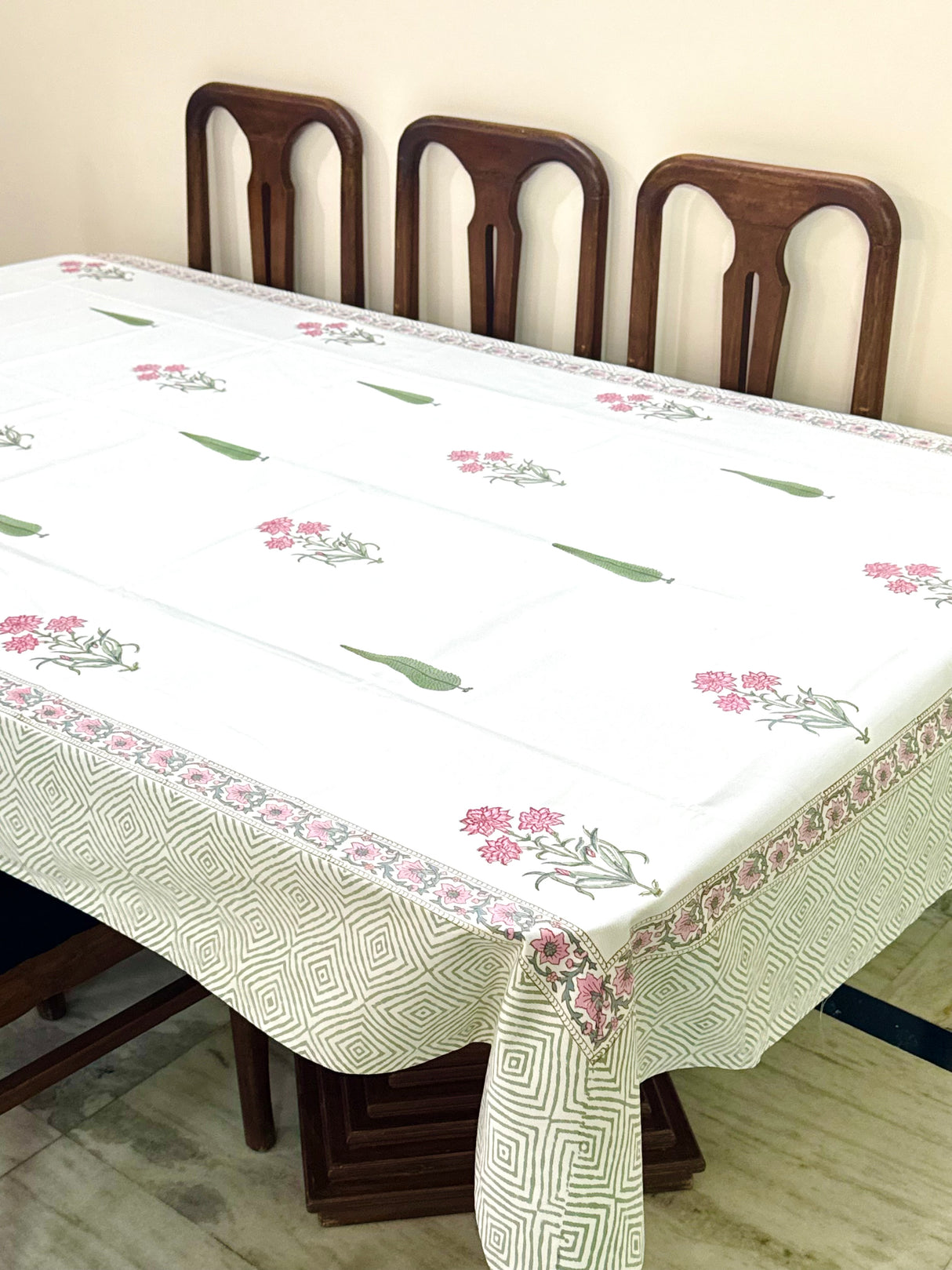 Blockprint Table Cloth 8 Seater (108*60 inches)