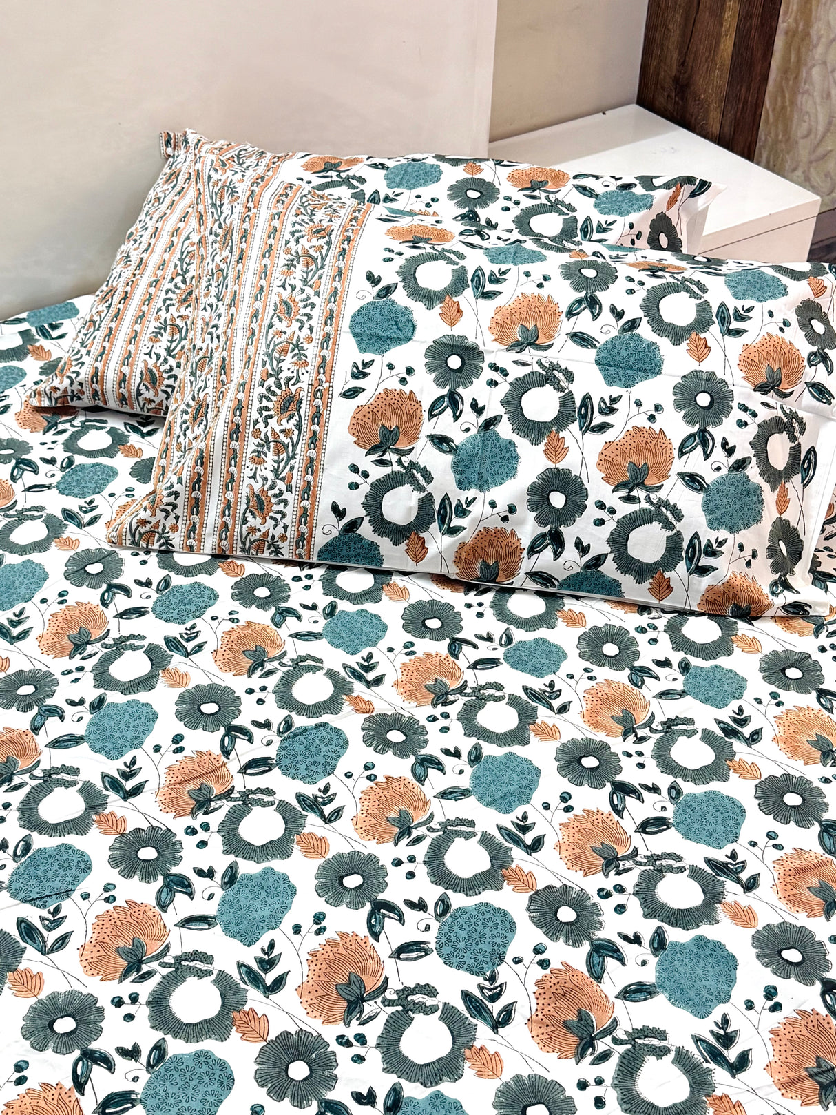 Blockprint Cotton Bedsheet