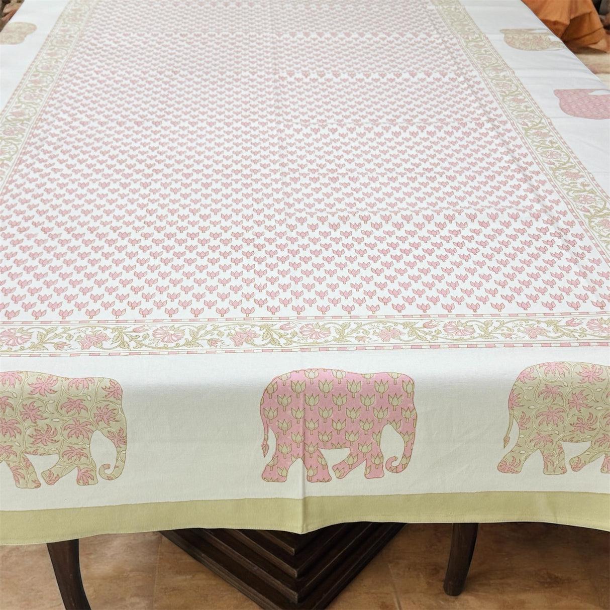 Blockprint Table Cloth 8 Seater (108*60 inches)