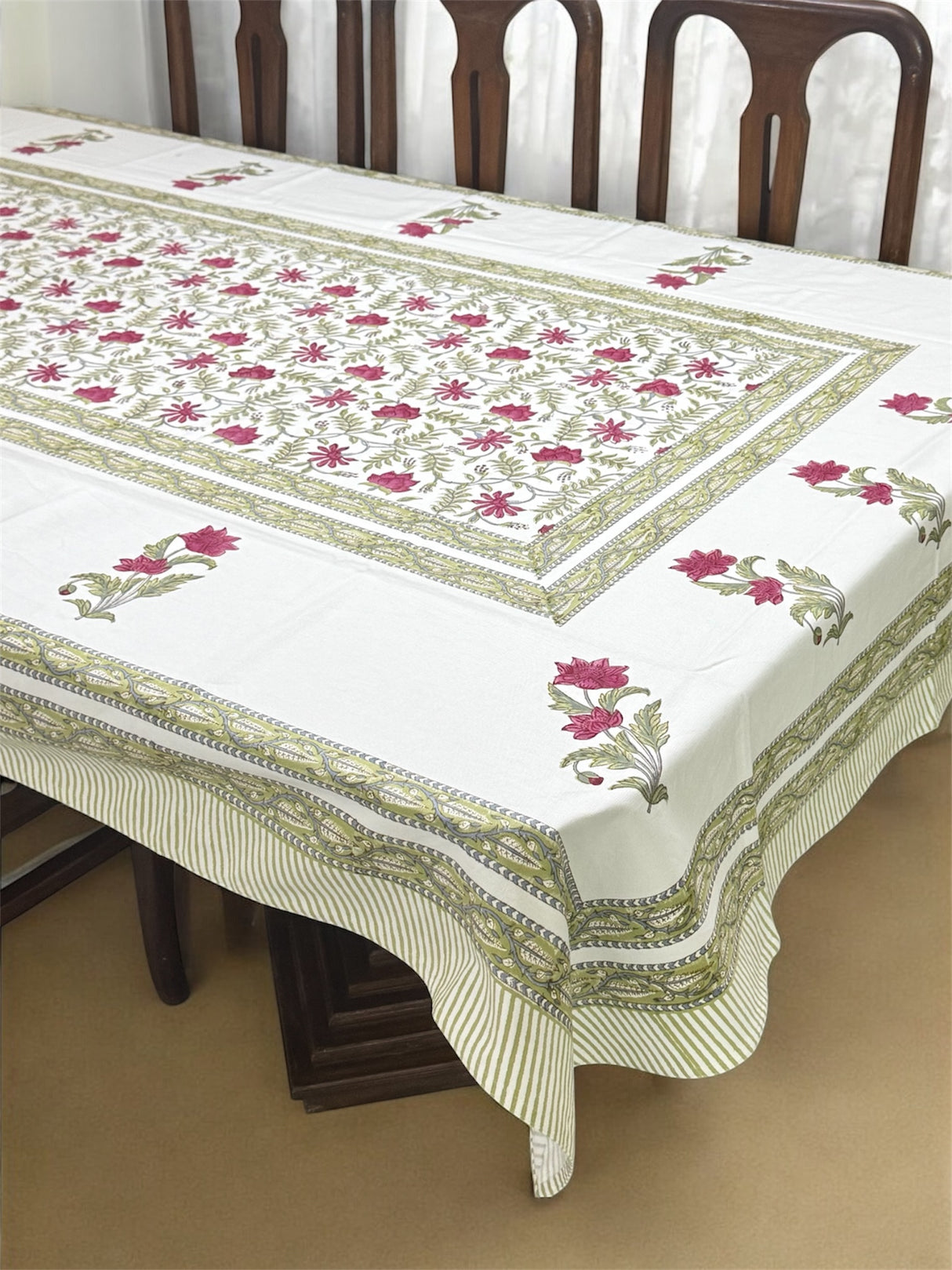 Blockprint Table Cloth 8 Seater (108*60 inches)