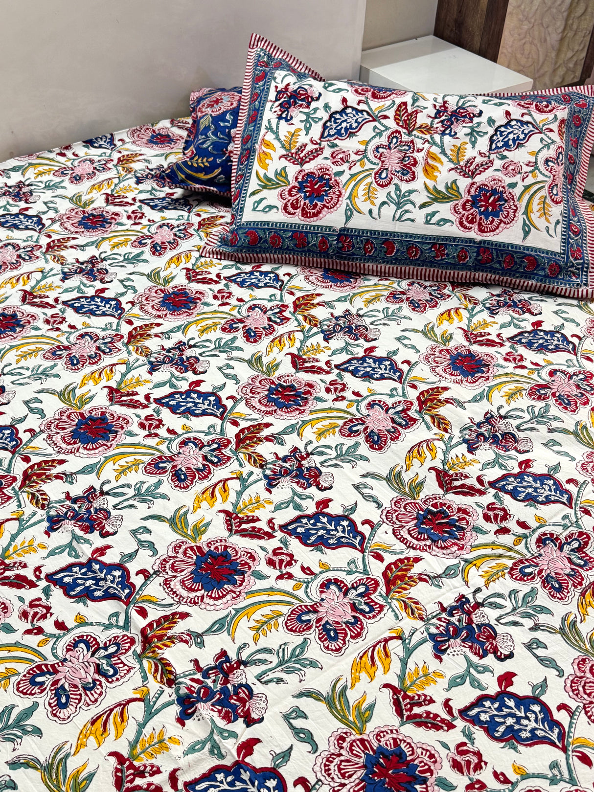 Blockprint Cotton Bedsheet