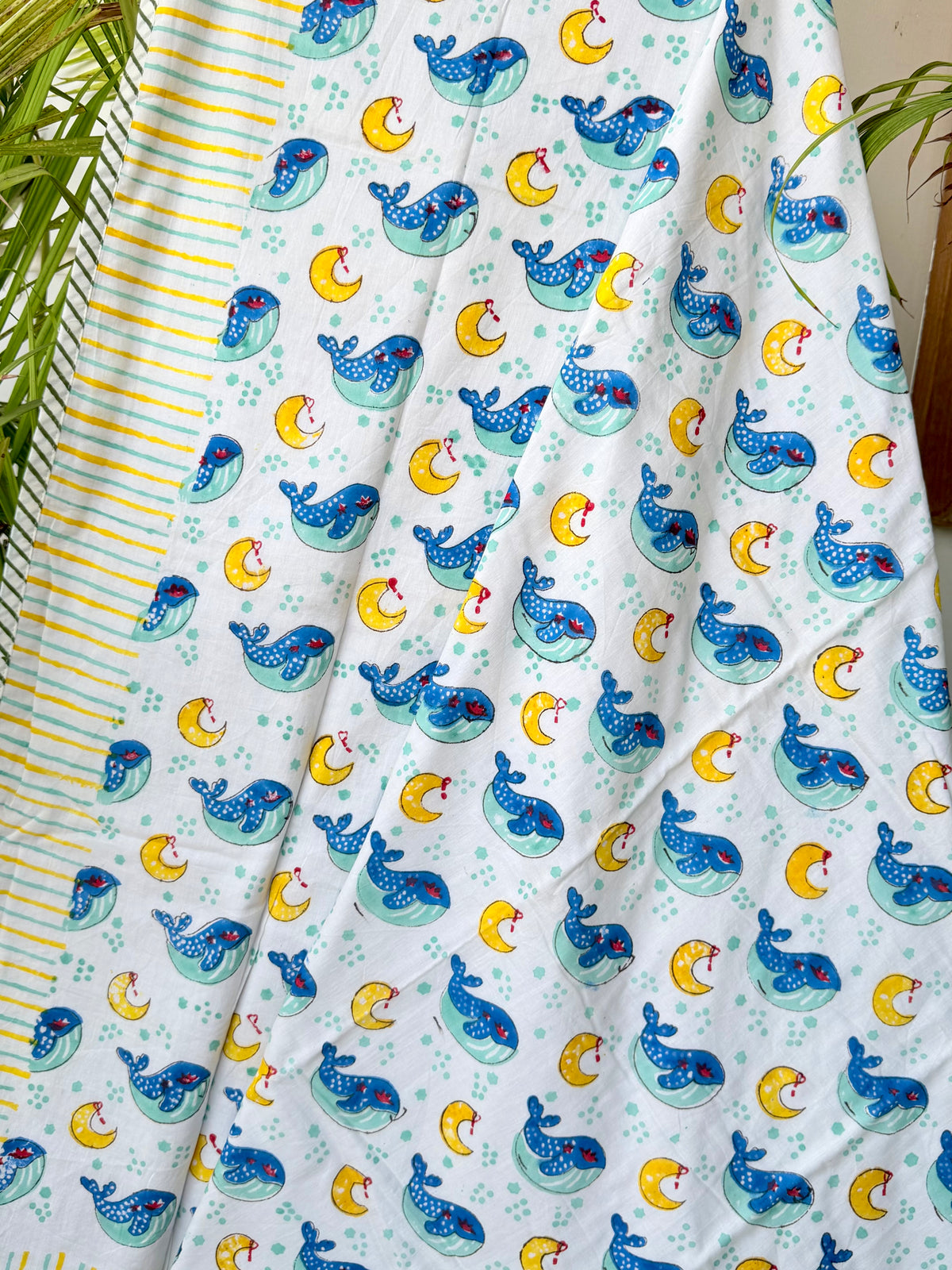 Cute Dolphins Handcrafted Kids Cotton Blanket