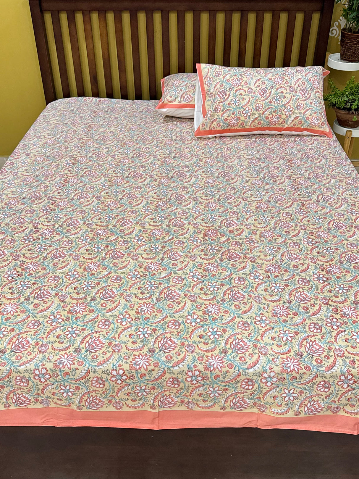 Blockprint Cotton Bedsheet