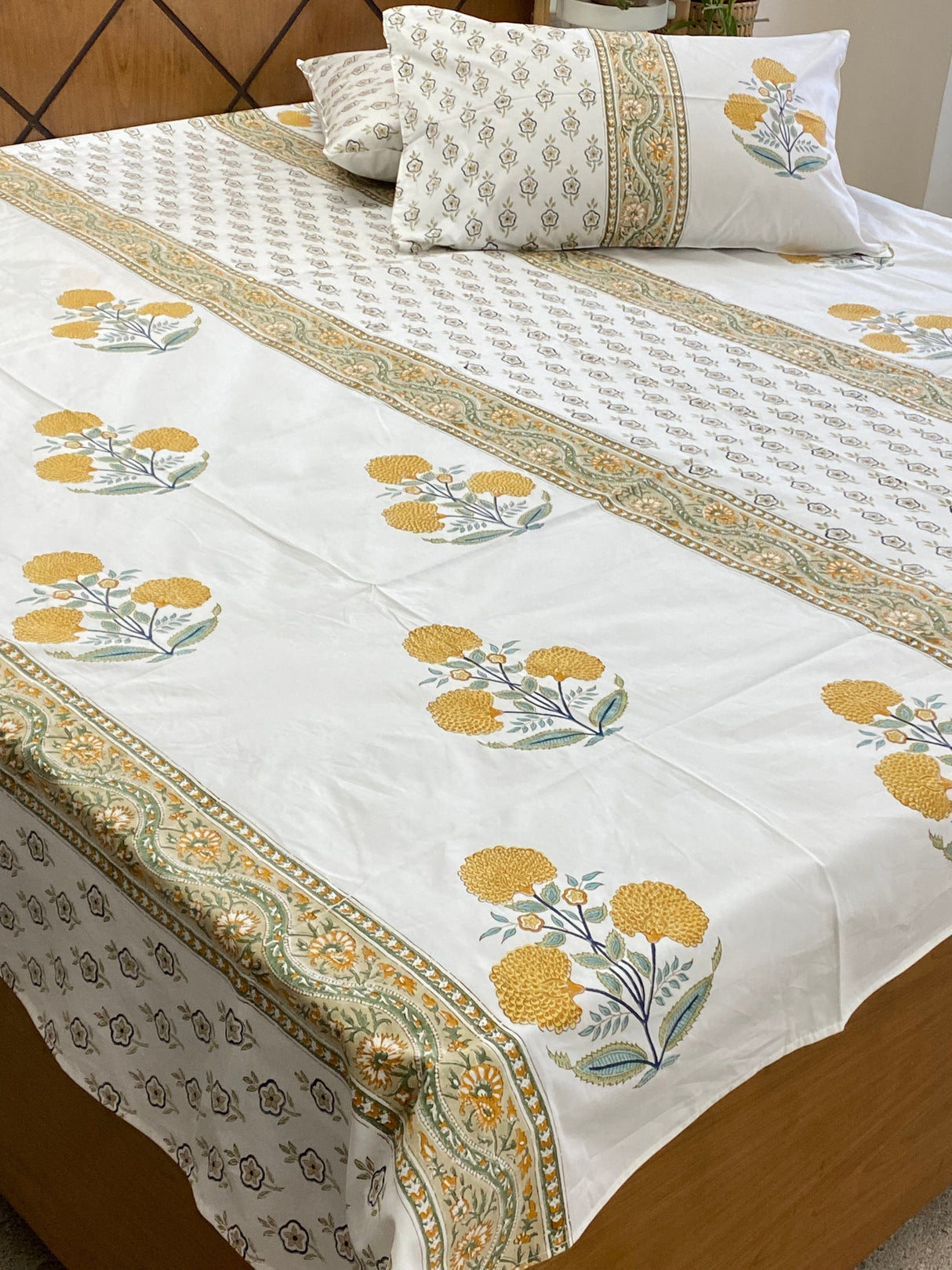 Blockprint Cotton Bedsheet