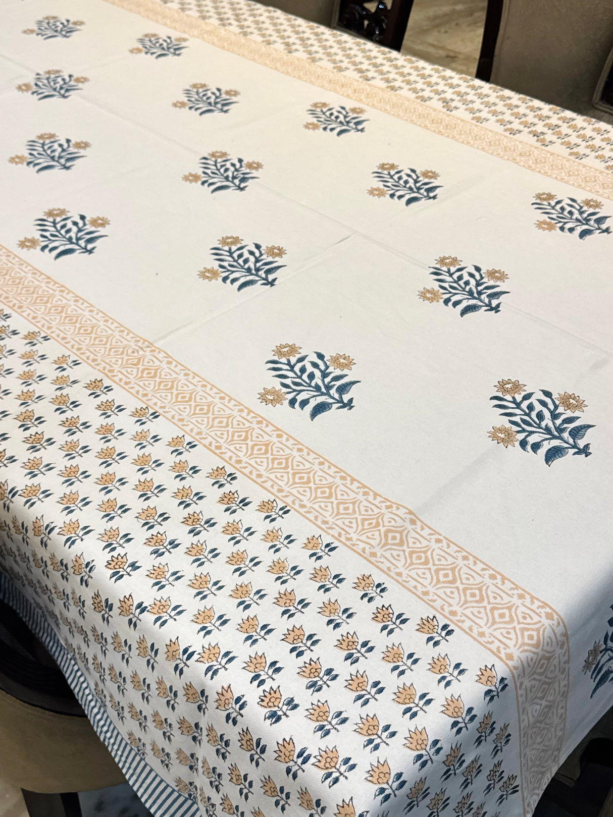 Blockprint Table Cloth 8 Seater (108*60 inches)