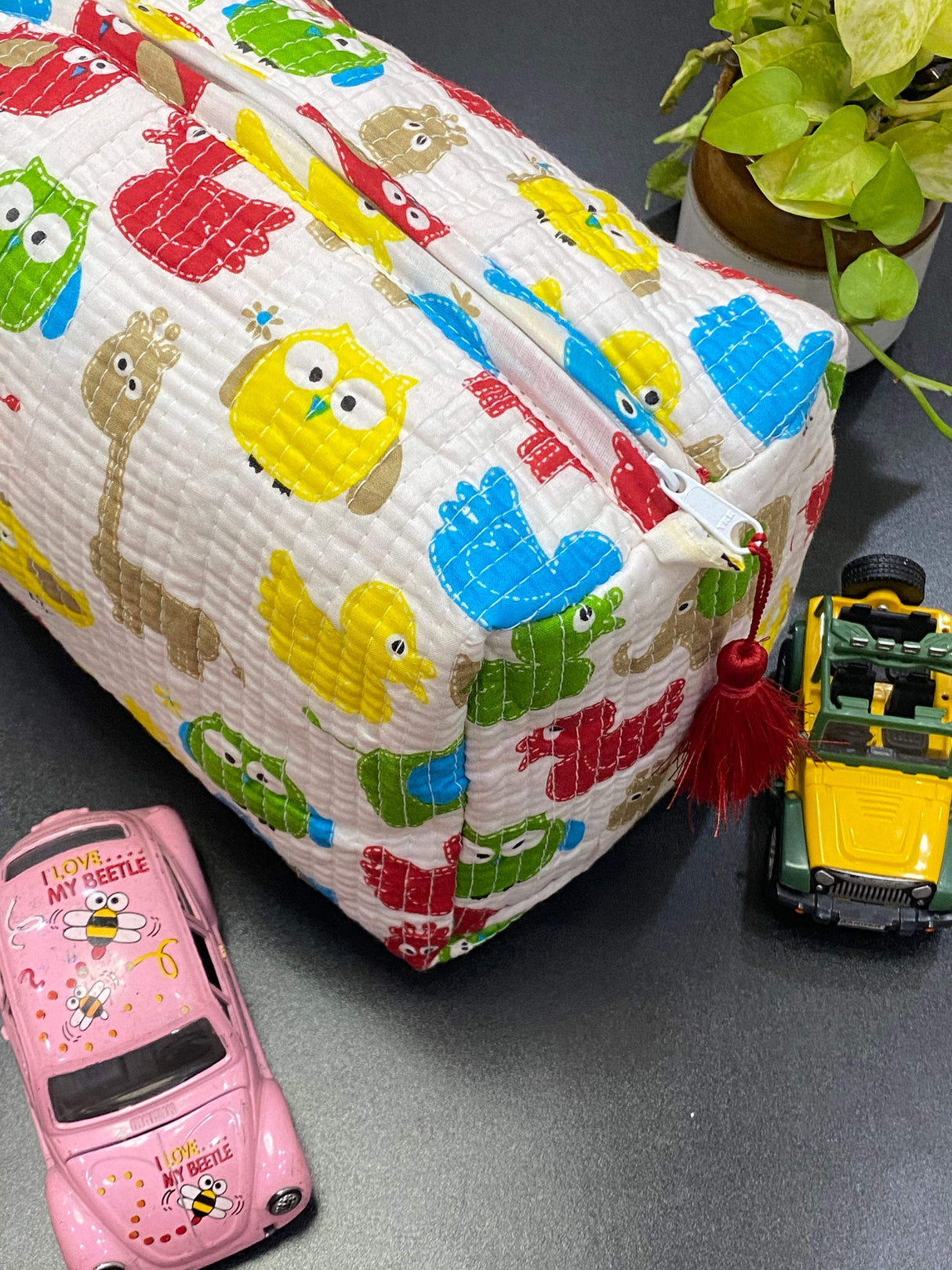 LARGE Multipurpose Quilted Pouch/ Bag