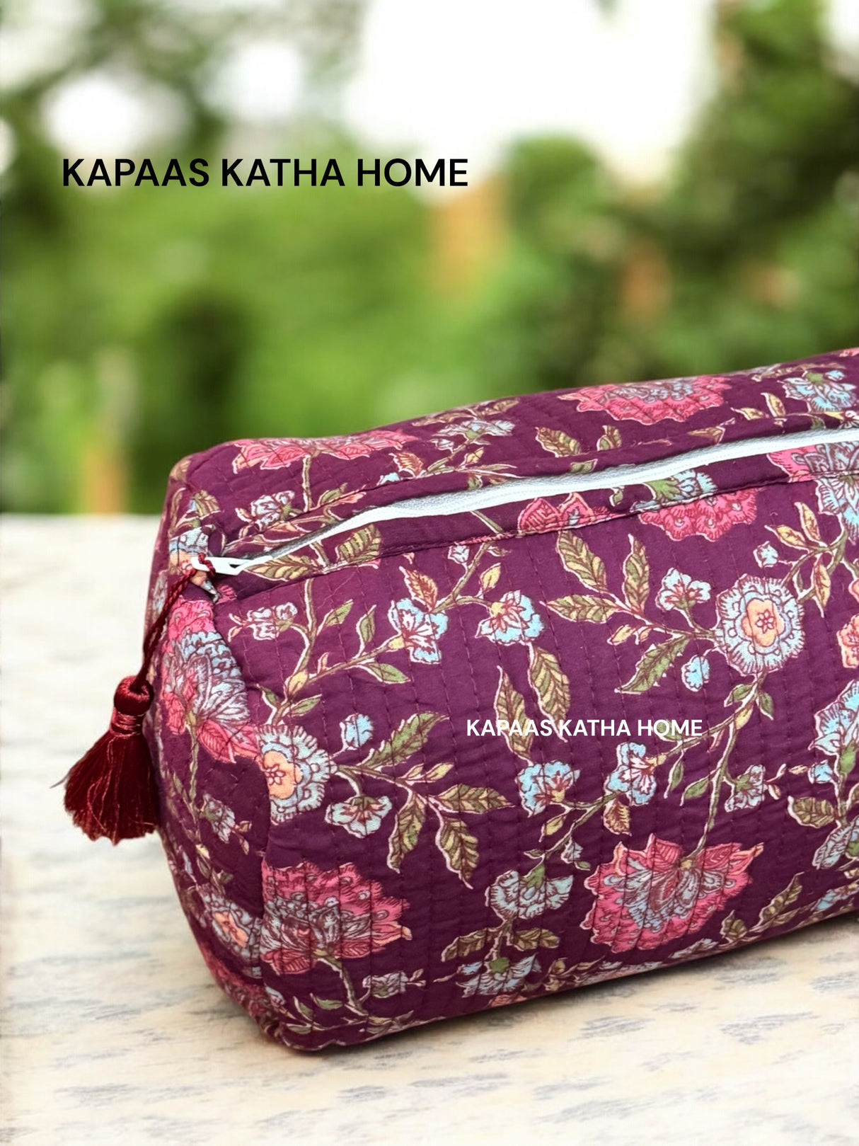 Sanganeri Print LARGE Pouch