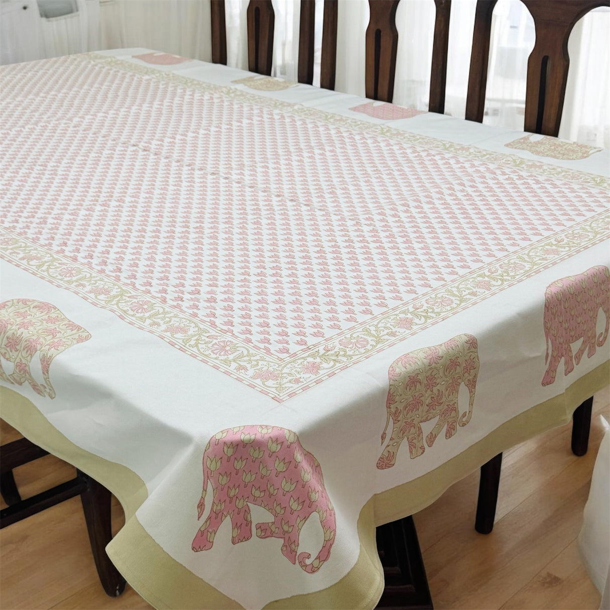 Blockprint Table Cloth 8 Seater (108*60 inches)