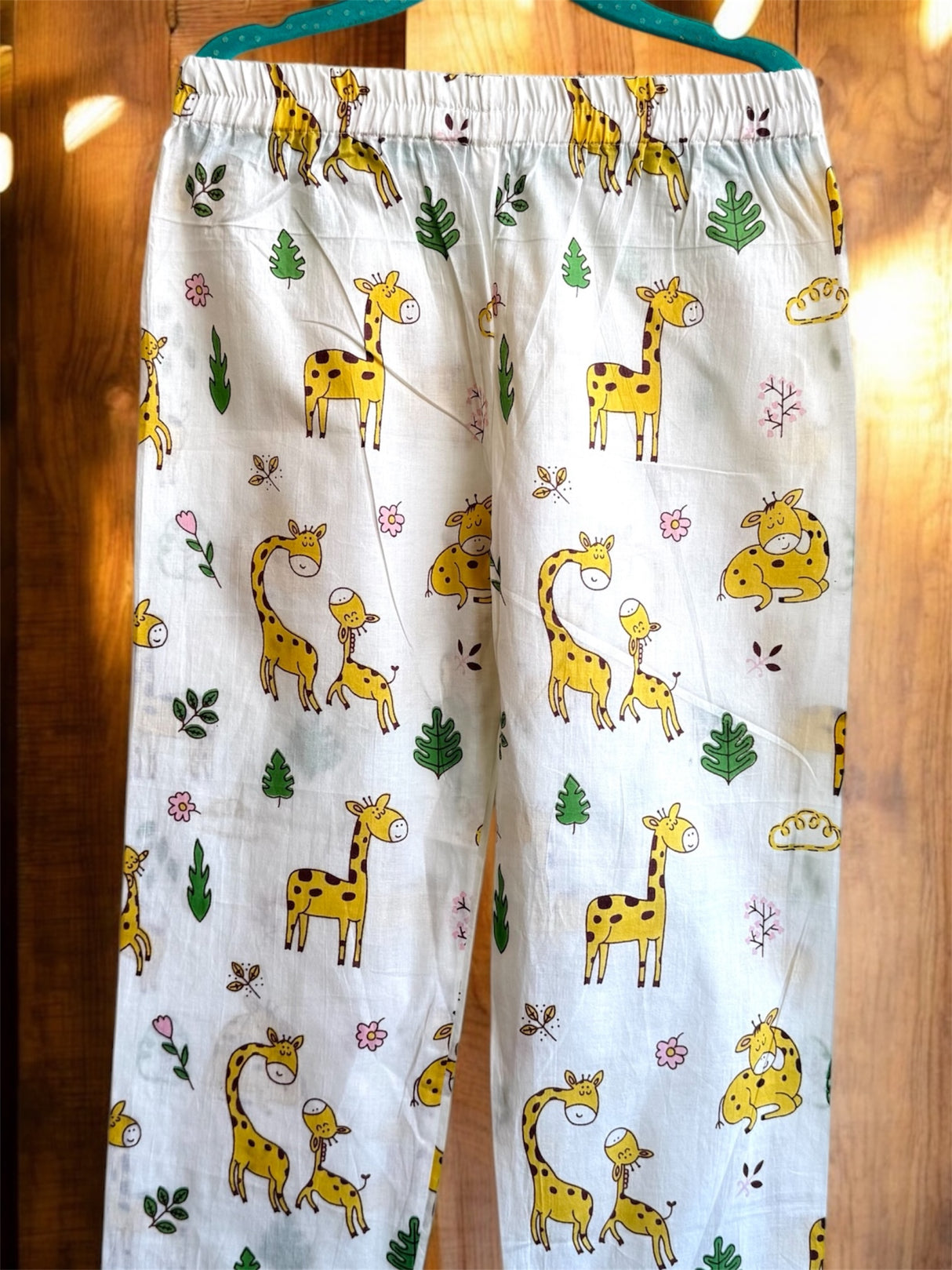 Yellow Giraffe Kids Night Suit Set