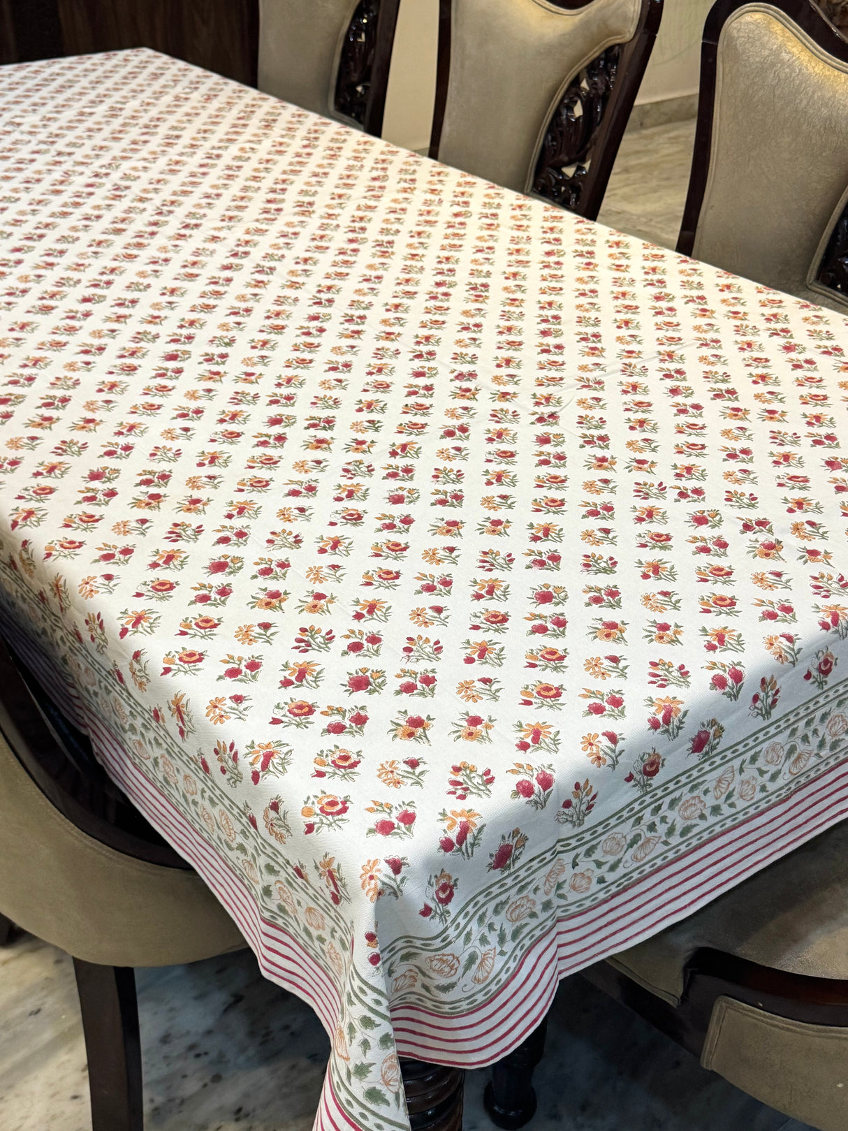 Blockprint Table Cloth 8 Seater (108*60 inches)