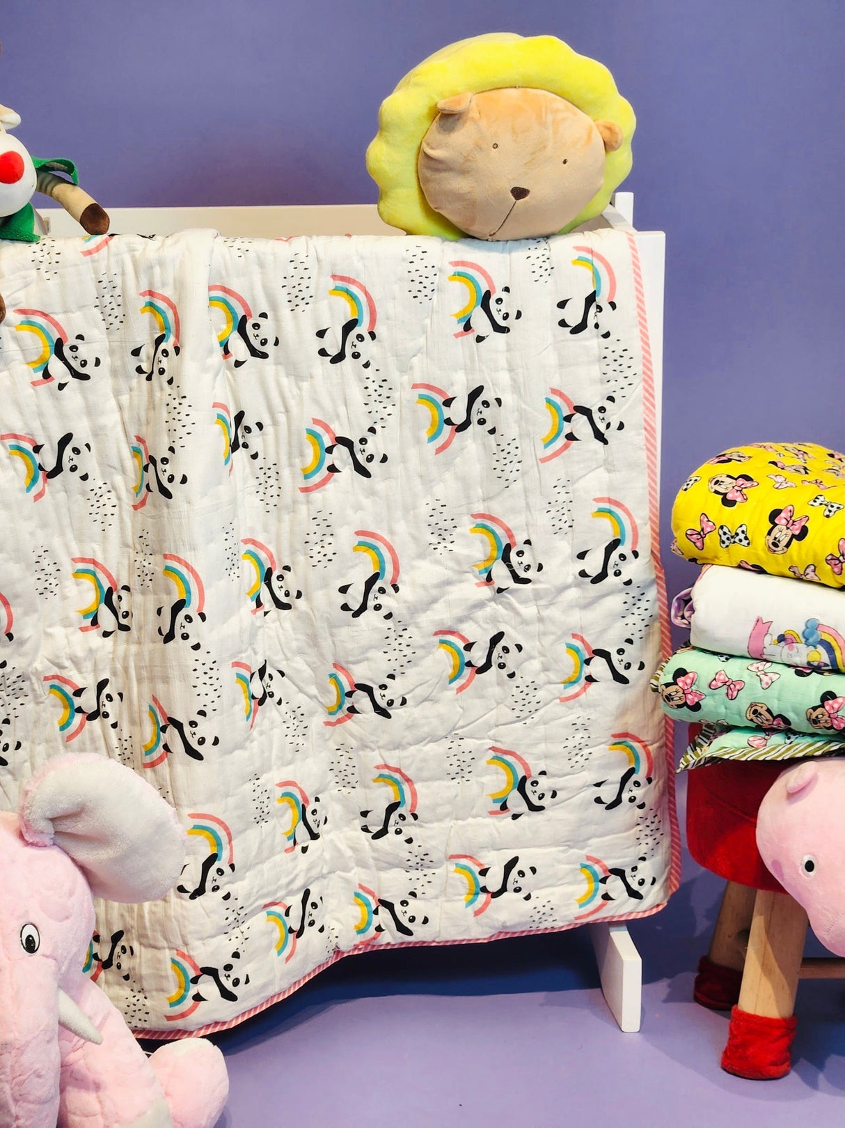 Yellow Panda Kids Quilt