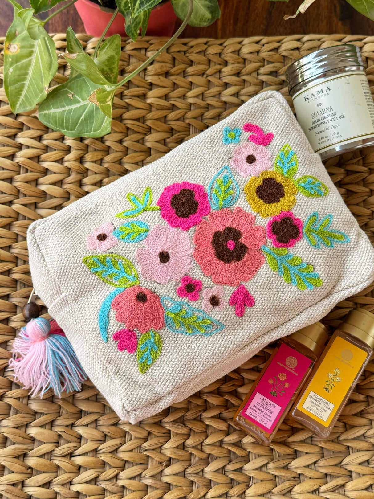 Embroidered Multipurpose Pouch