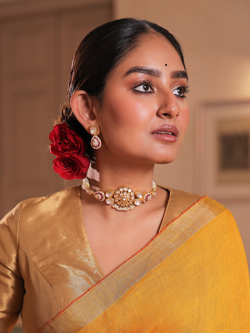 Suhana Polki Choker symbolizing its timeless elegance and royal charm