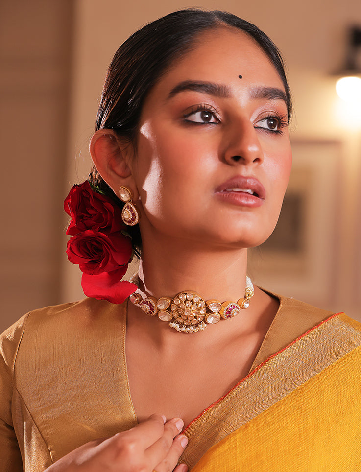 Suhana Polki Choker symbolizing its timeless elegance and royal charm