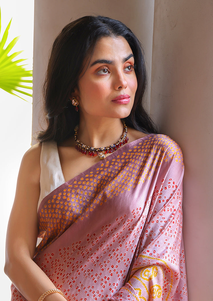 Noor-e-Raat - Handcrafted 92.5 Silver Red and Blue Meenakari Hasli with Earrings