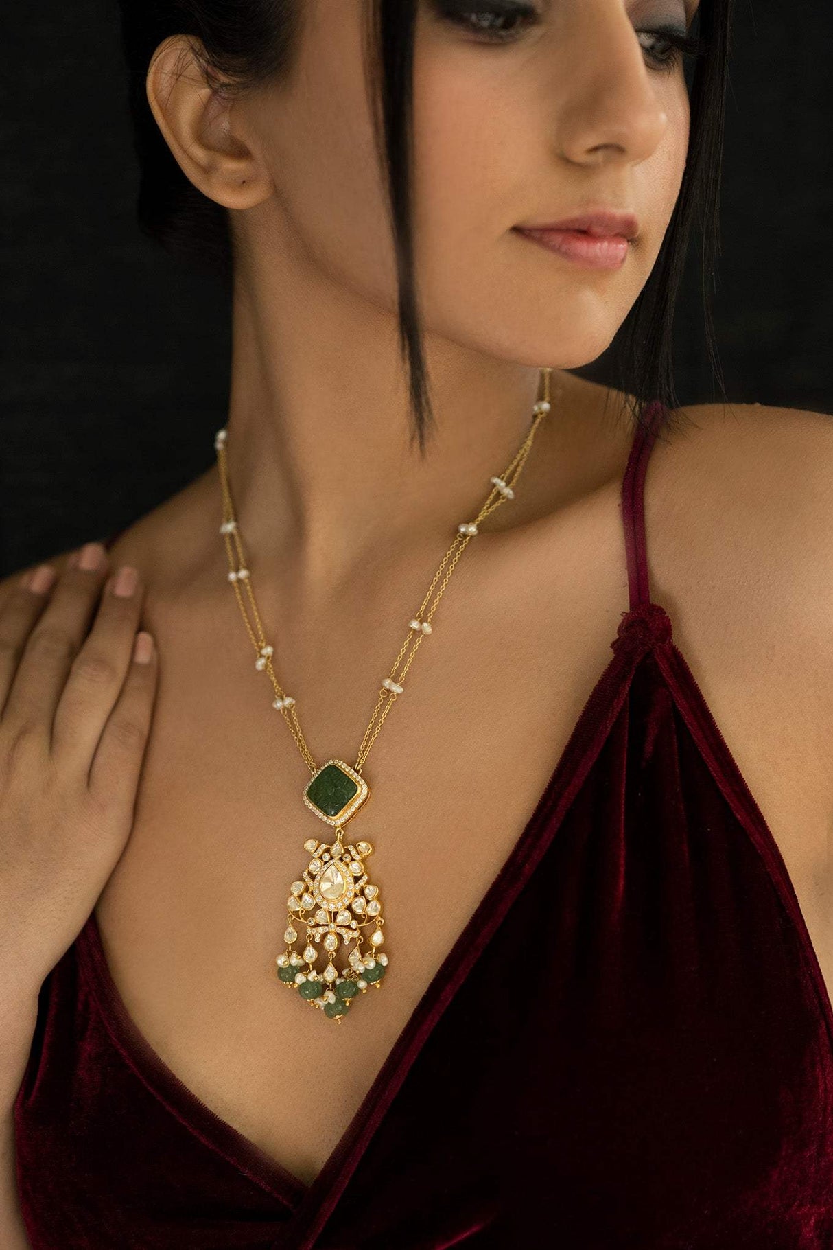 Moissanite Muse - Handcrafted 92.5 Silver Pendant Necklace