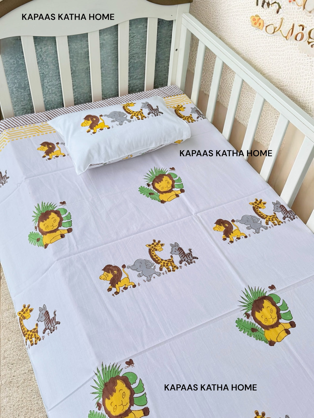 Lion King- Baby Cot Bedding (cot sheet, quilt, pillow, bolsters)