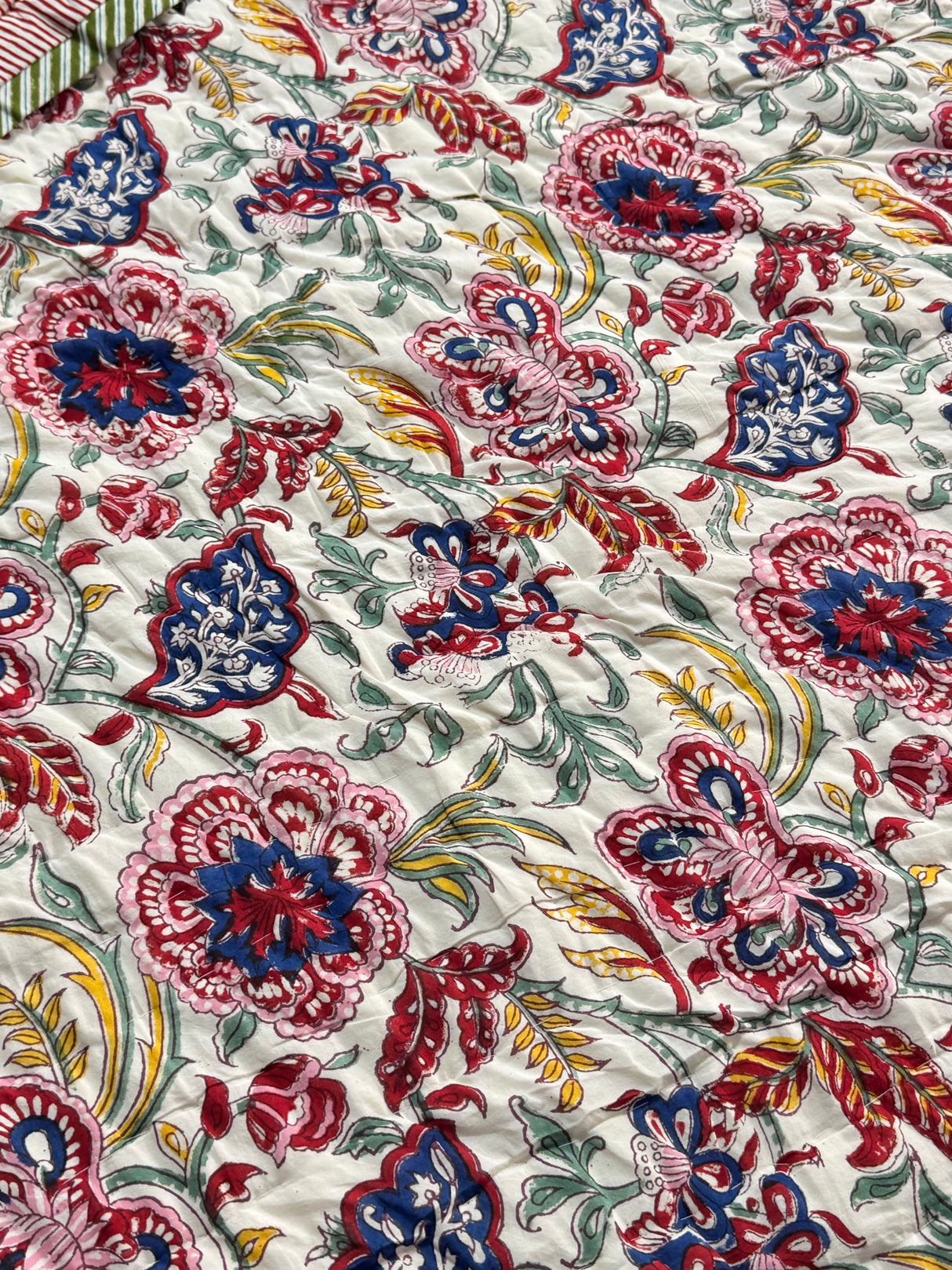 Blockprint Bedsheet & Quilt Set