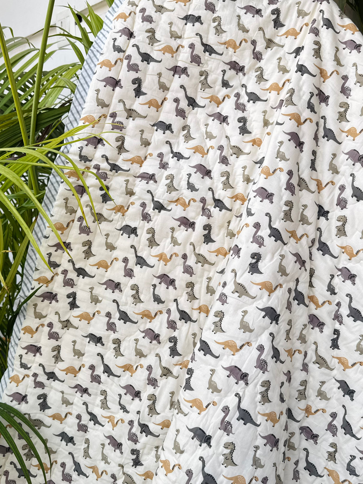 Dinosaur Chevron Kids Quilt