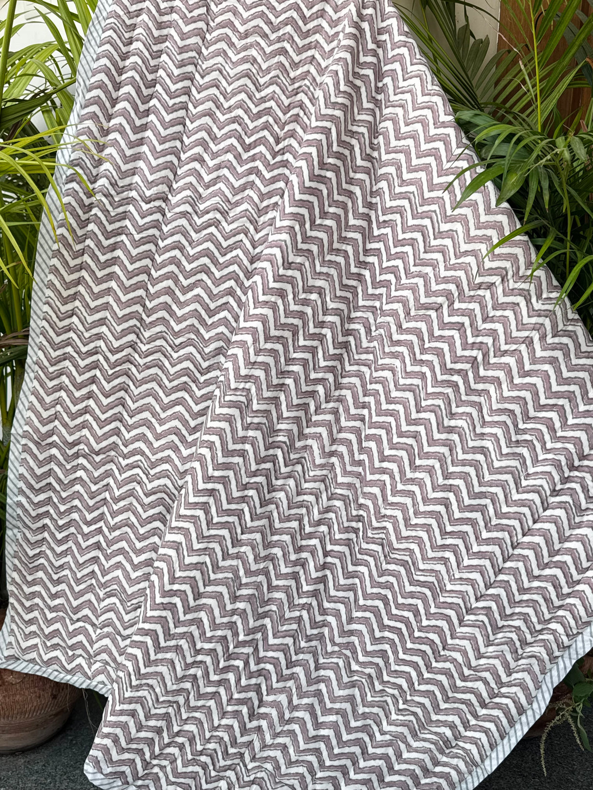 Dinosaur Chevron Kids Quilt