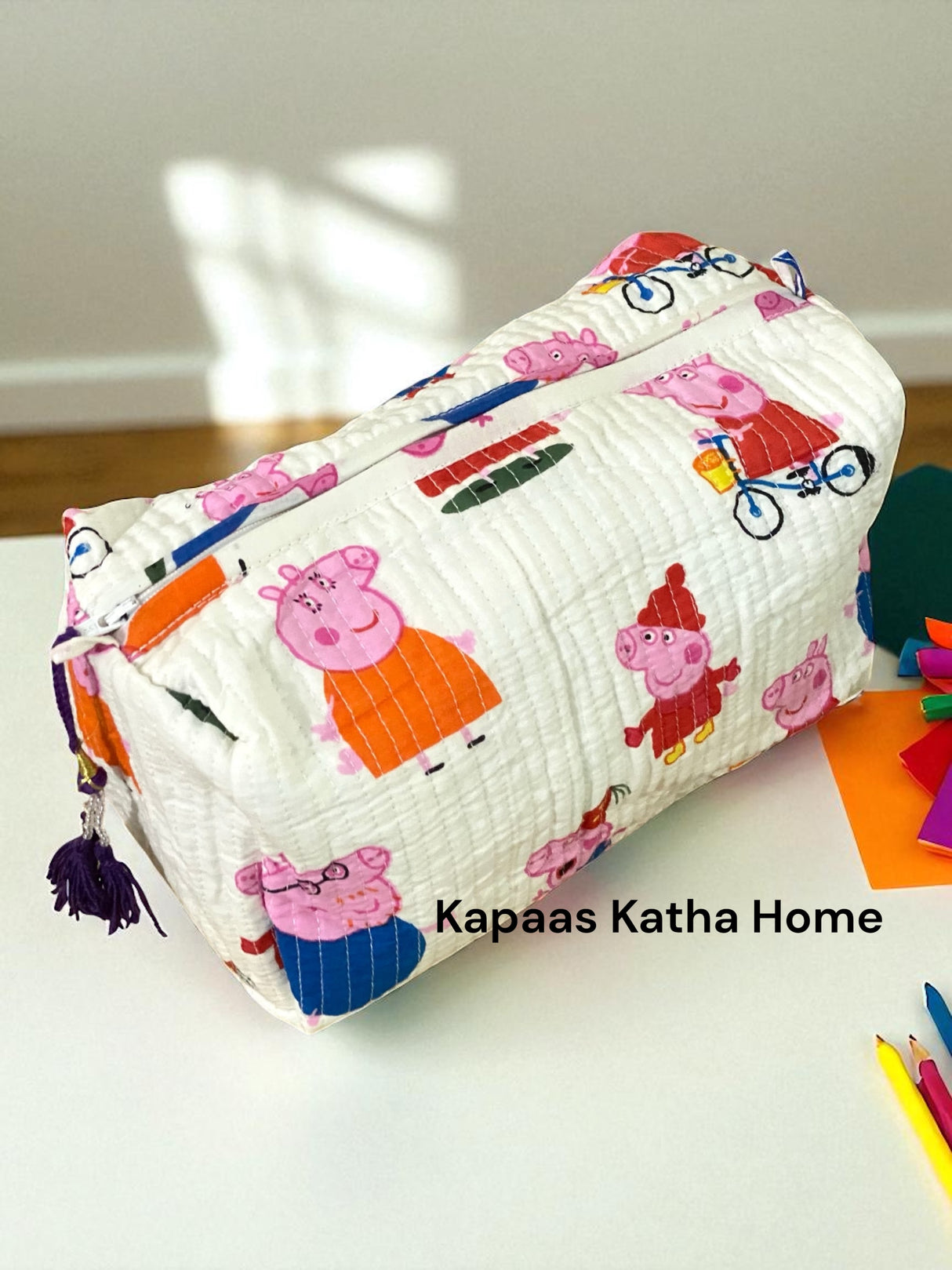 Cute Peppa Pig LARGE Pouch