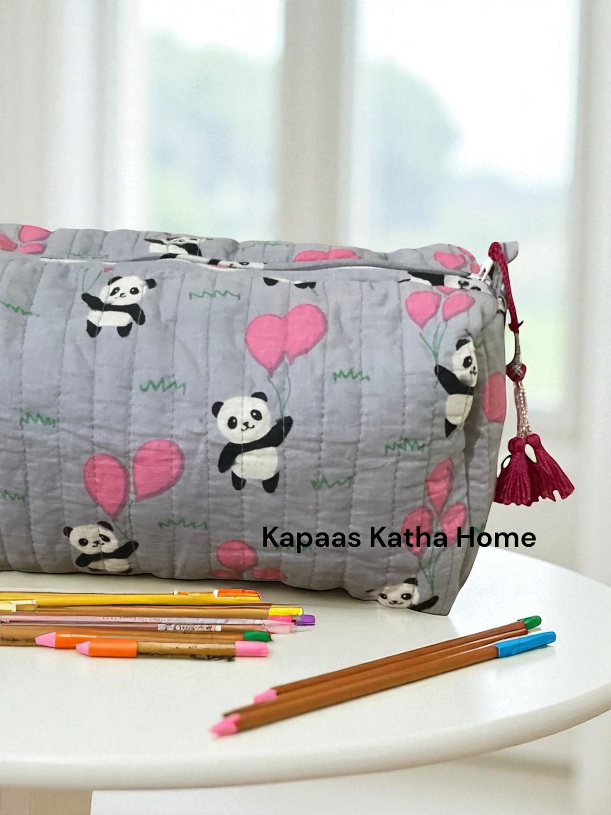Playful Panda LARGE Pouch