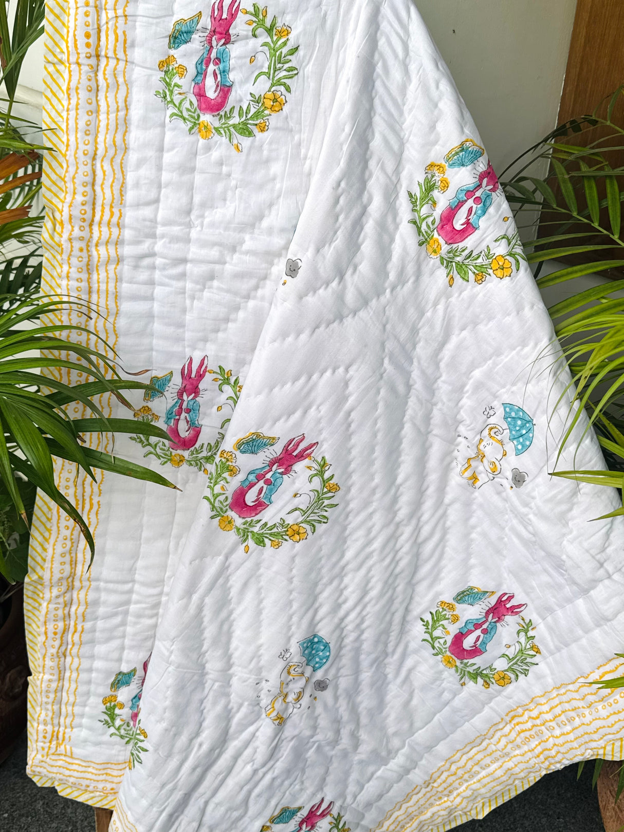 Peter Pan Rabbit Quilt Blockprint